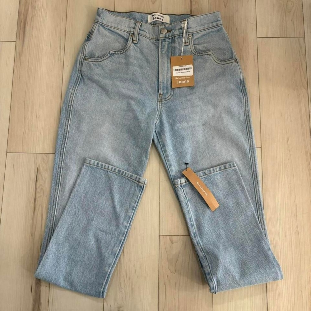 Reformation‎ Jeans Western Jeans Salinas Light wash 25 Denim Straight Leg Boho